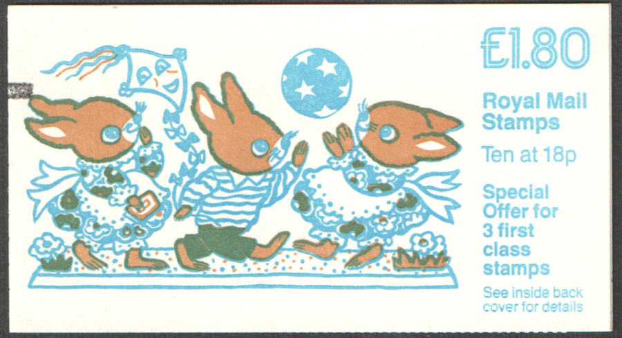 (image for) FU1A / DB8(32) + BMB Cyl B2 PCP1 £1.80 Rabbits Left Margin Folded Booklet